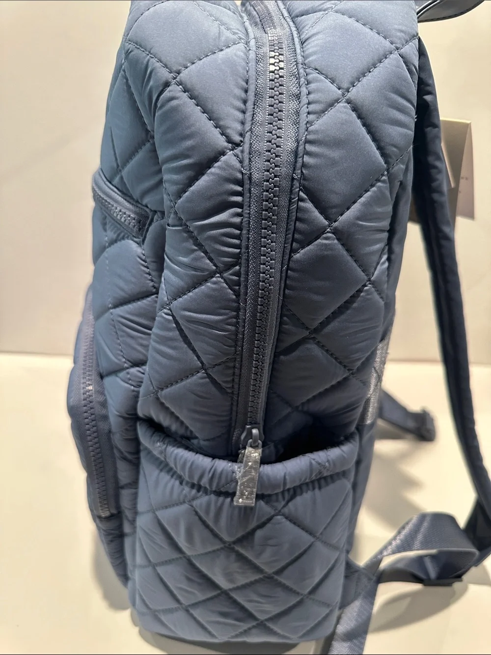 NWT Ellen Tracy The Melanie 18” Diamond Quilted Nylon Workbook Travel Backpack.